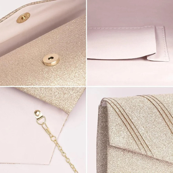 ❤️ Women's Evening Handbags, Glitter Envelope Clutch Purses, Formal Ladies bag - Picture 6 of 7
